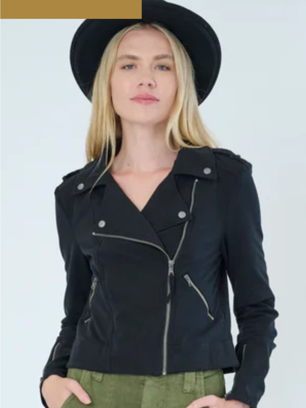 Women's Black Asymmetrical Leather Moto Jacket